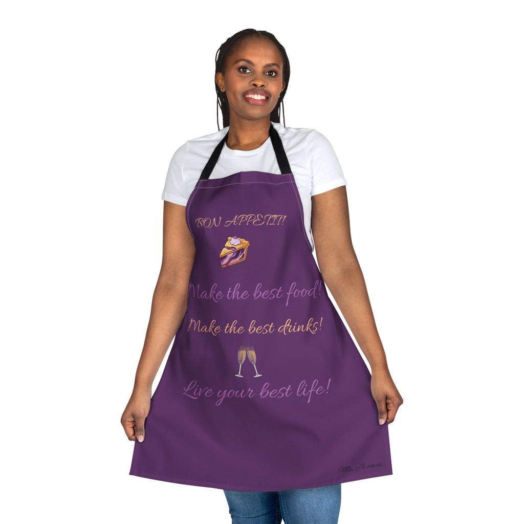 Apron — "Live Your Best Life & Make the Best Food" Kitchen Apron