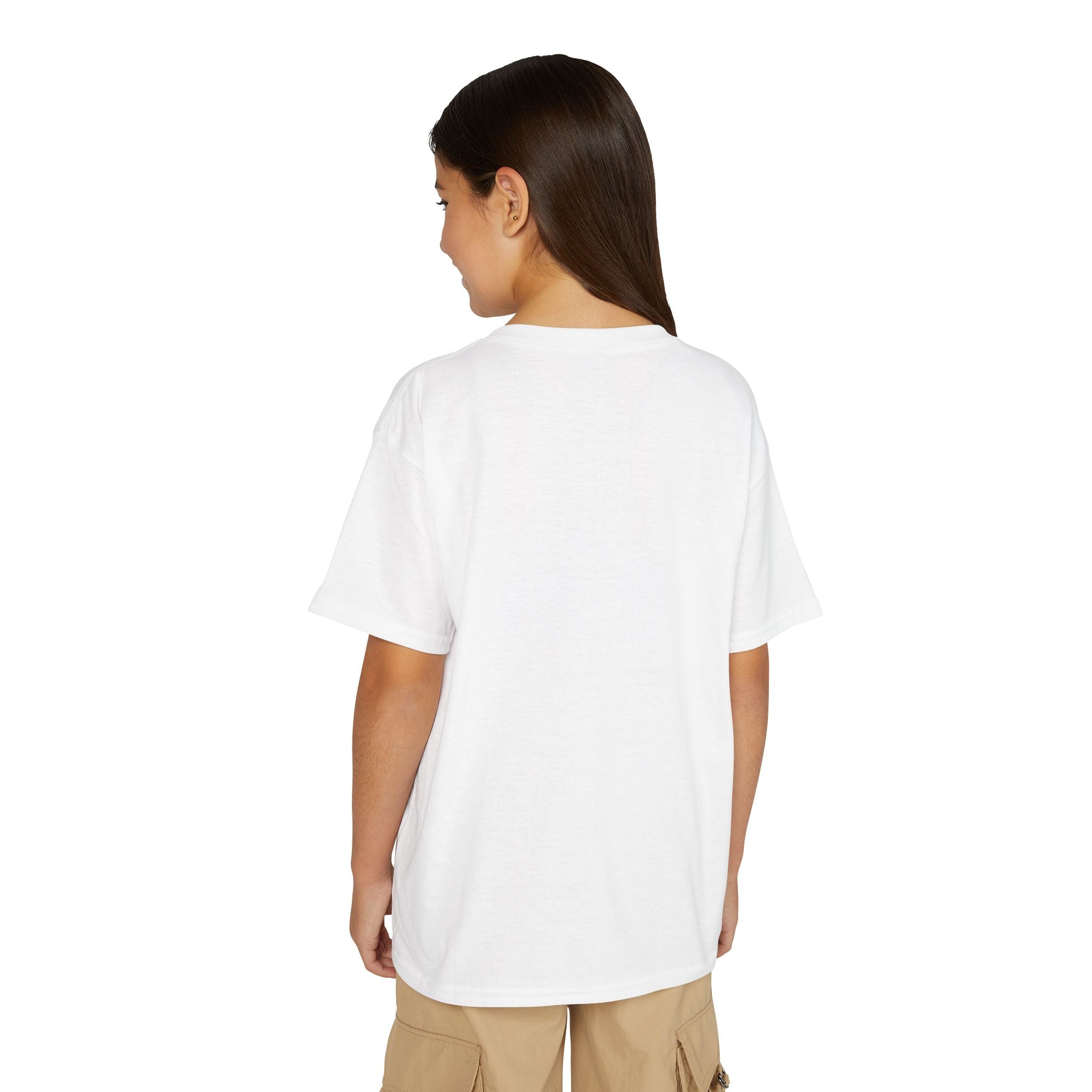 Autism Awareness Youth T-Shirt — Blue Gold Puzzle Heart Support Tee
