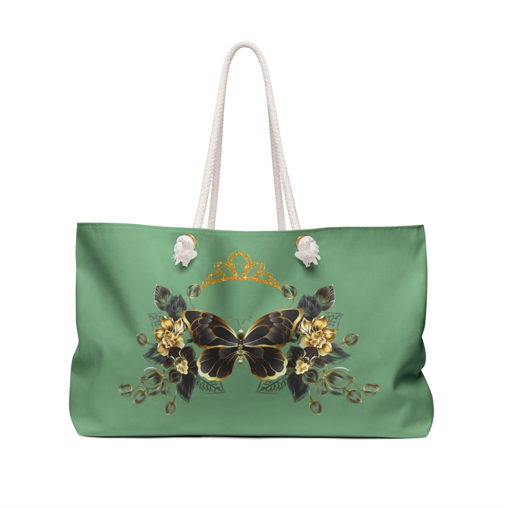 Step Into Your Purpose Weekender | Green Gold Inspirational Duffle