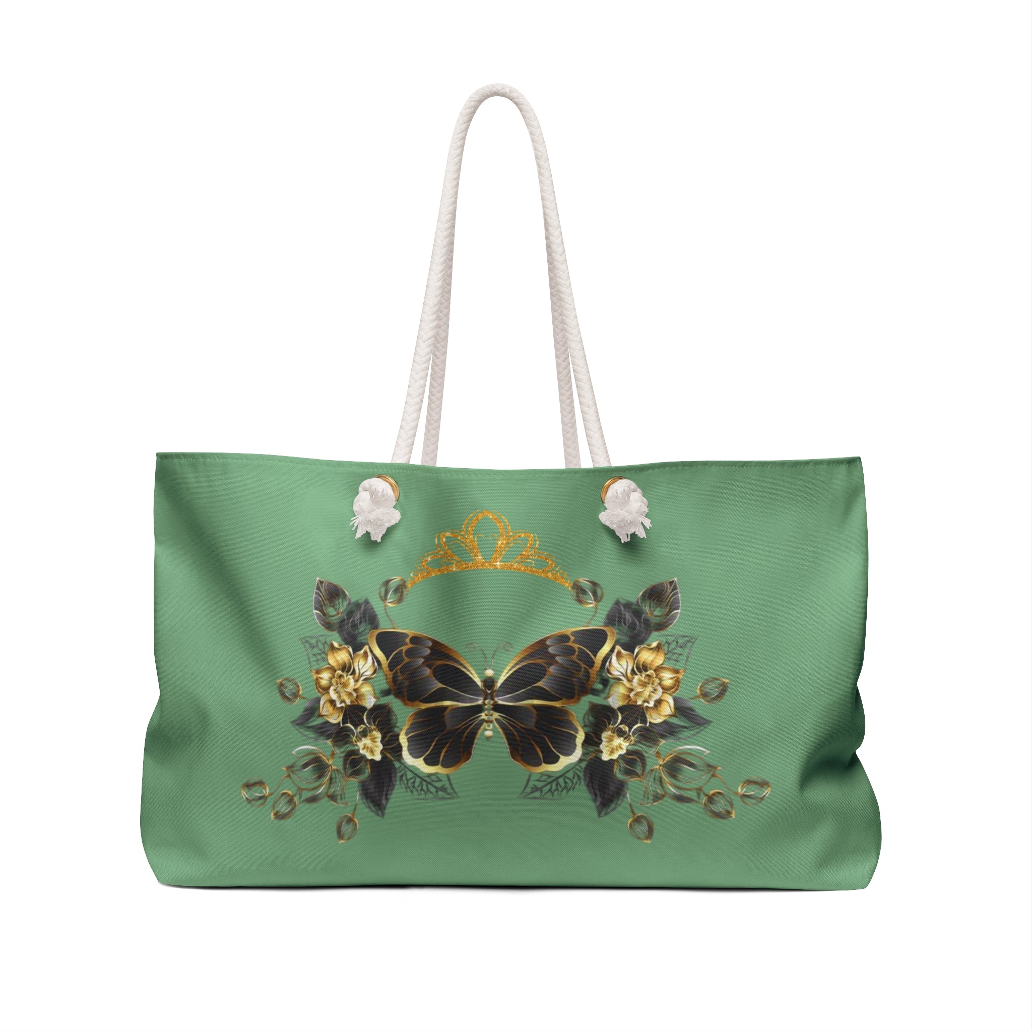 Step Into Your Purpose Weekender | Green Gold Inspirational Duffle