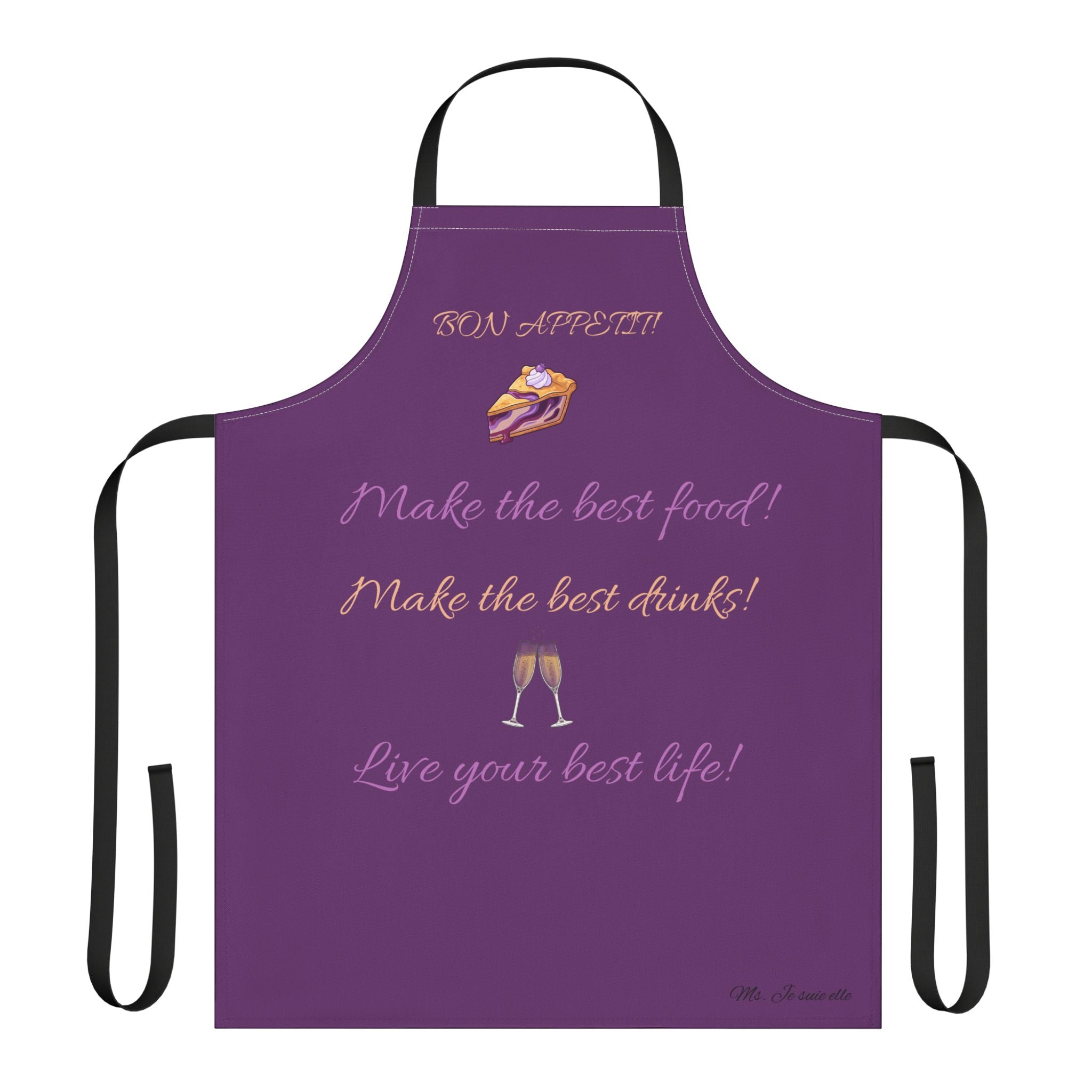 Apron — "Live Your Best Life & Make the Best Food" Kitchen Apron