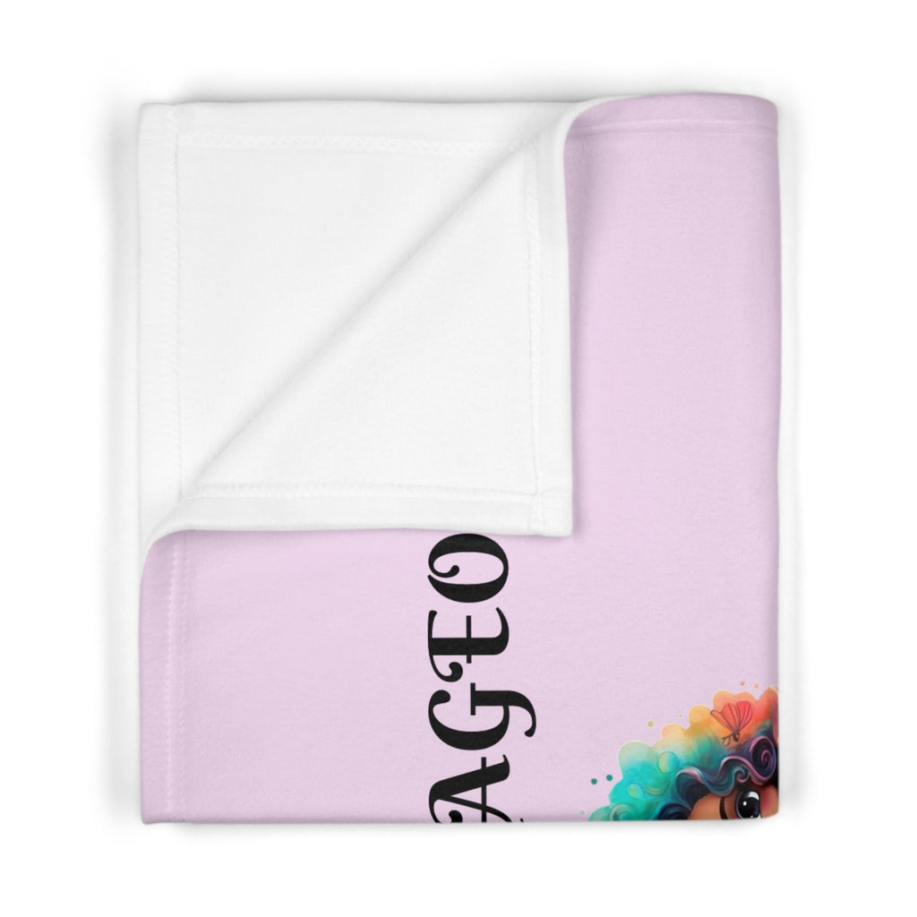 Be Courageous Be Unstoppable Be Everything Baby Blanket | Mermaid Girl Inspirational Quote