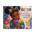 Autism Awareness Puzzle — "Autism is not a disability, it's a different ability" (110–1014 pcs)
