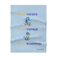 You are Valued You are Enough You are Beautiful Baby Blanket | Seahorse Affirmation