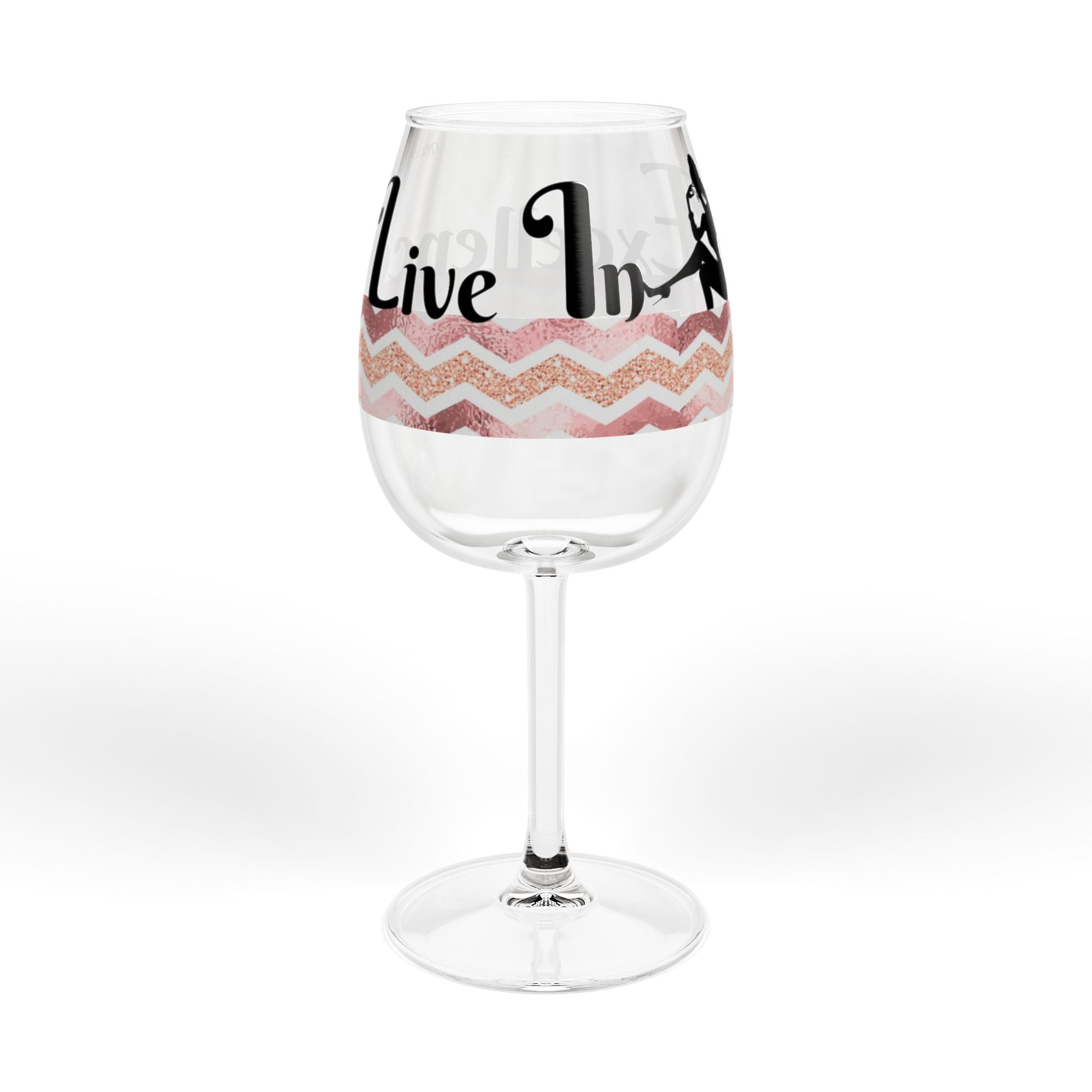 Live Laugh Love Wine Glass | 12oz Stemmed Wineglass