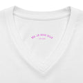 Women's V-Neck Tee — "Jesus Elle" Crown Graphic Christian Shirt
