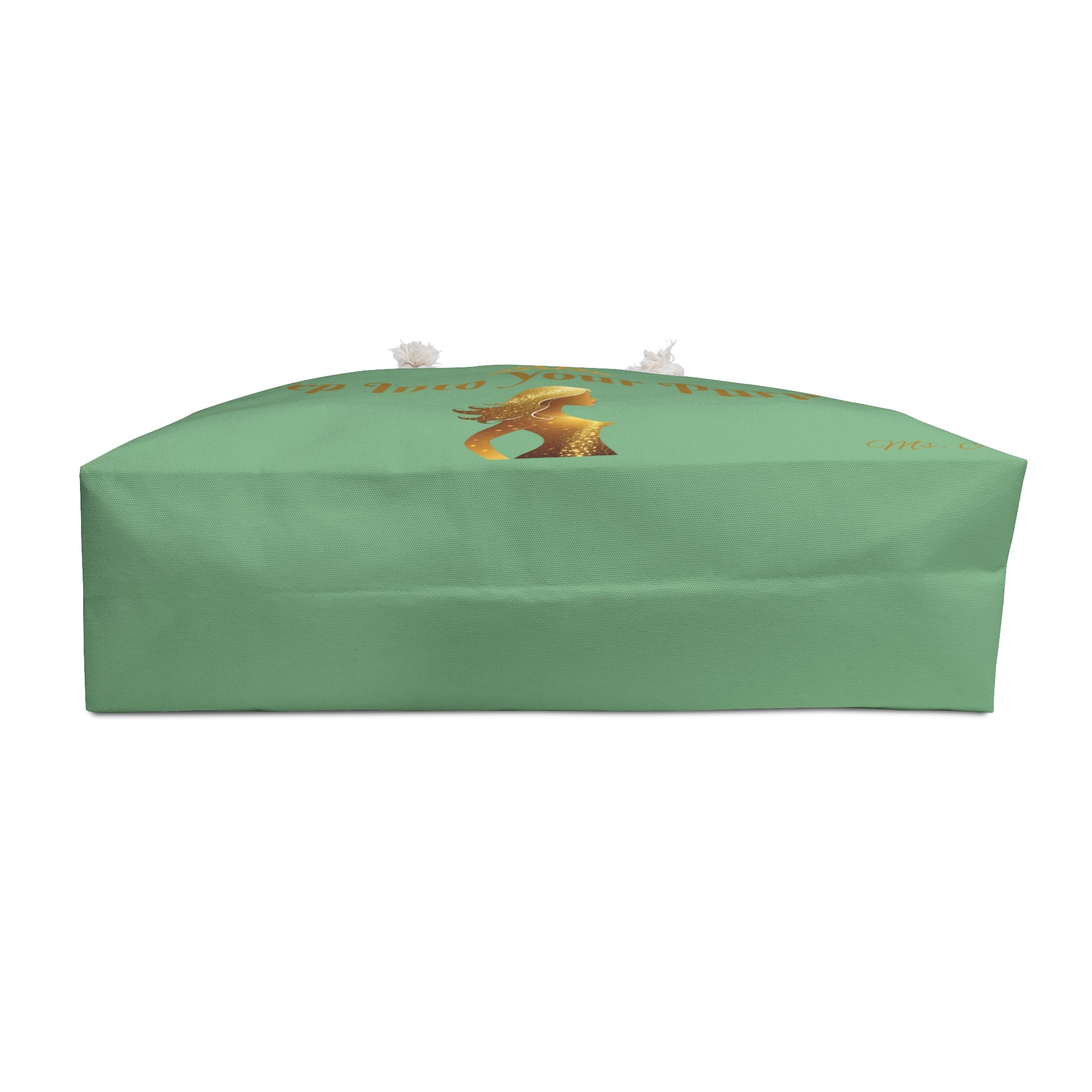 Step Into Your Purpose Weekender | Green Gold Inspirational Duffle