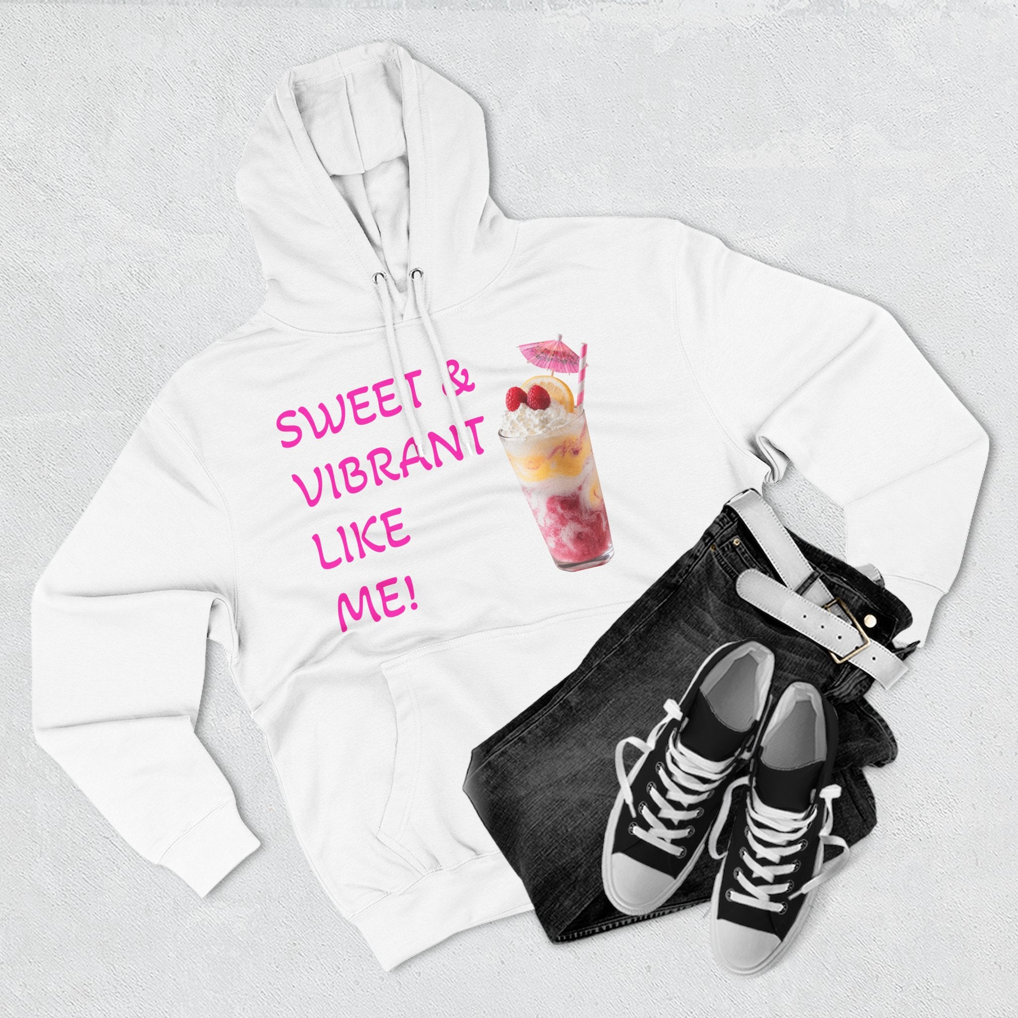 Sweet Vibes Hoodie — "Sweet & Vibrant Like Me" Graphic Pullover