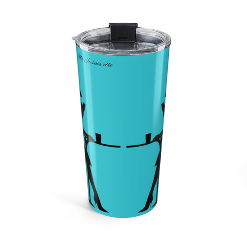 20oz Heart Hands Tumbler — Cute Couples Silhouette Insulated Travel Mug