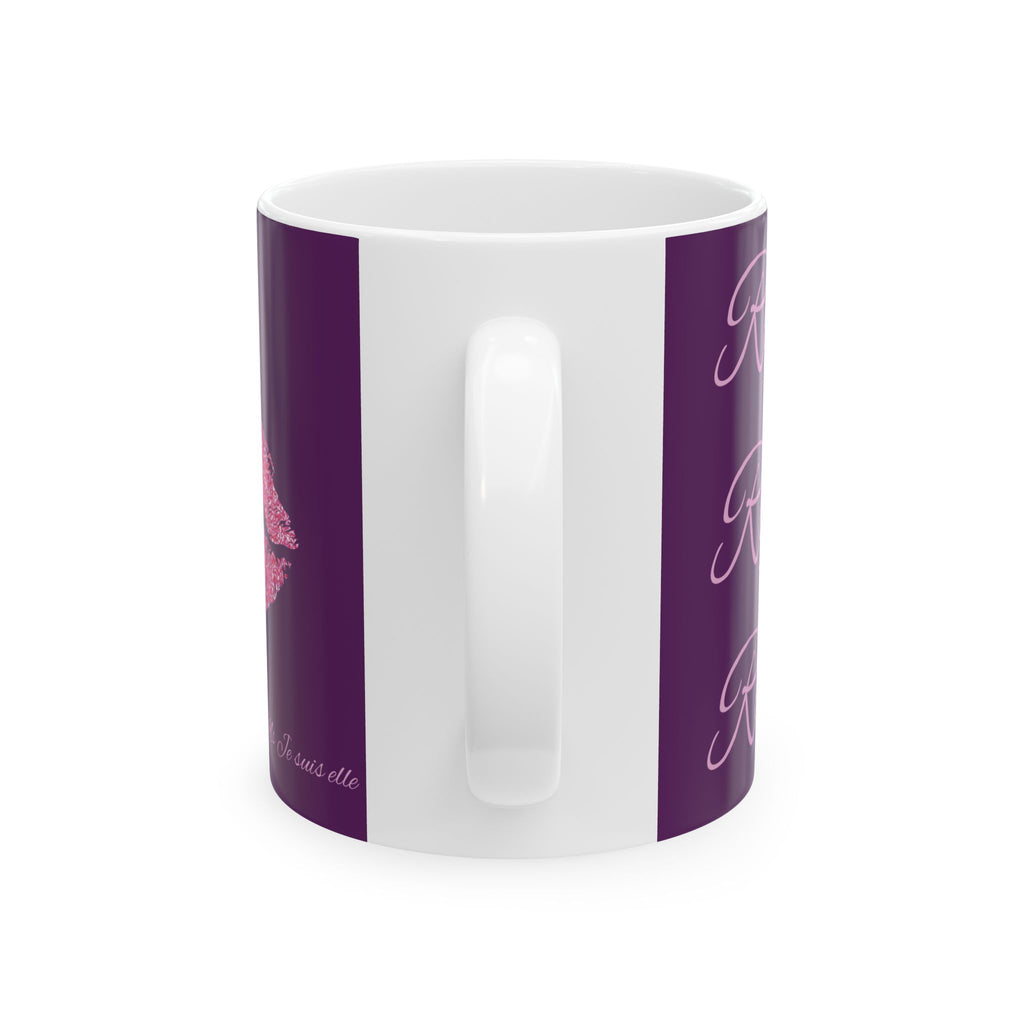 Cursive Script Phrase Mug | Purple Ceramic Mug