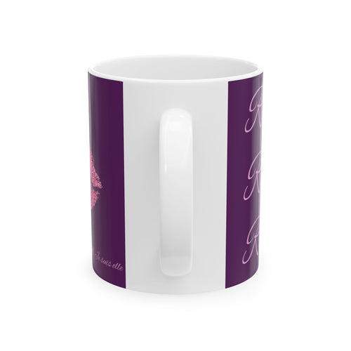 Cursive Script Phrase Mug | Purple Ceramic Mug