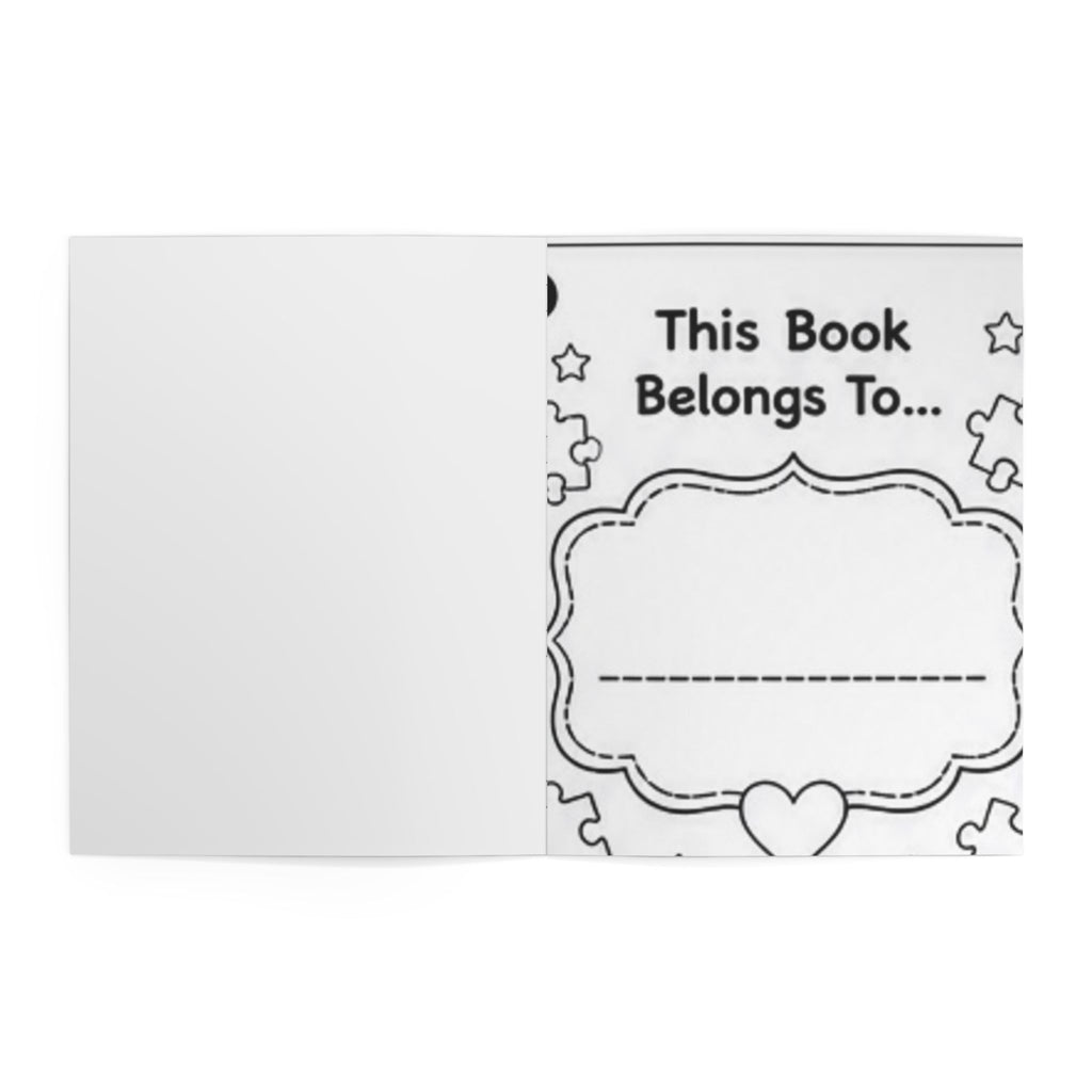 Autism Awareness Drawing Book — "See the Ability Not the Disability" Empowering Puzzle Heart Design