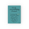 Daily Accountability Journal hardback | Motivational Mountain & Family Illustration