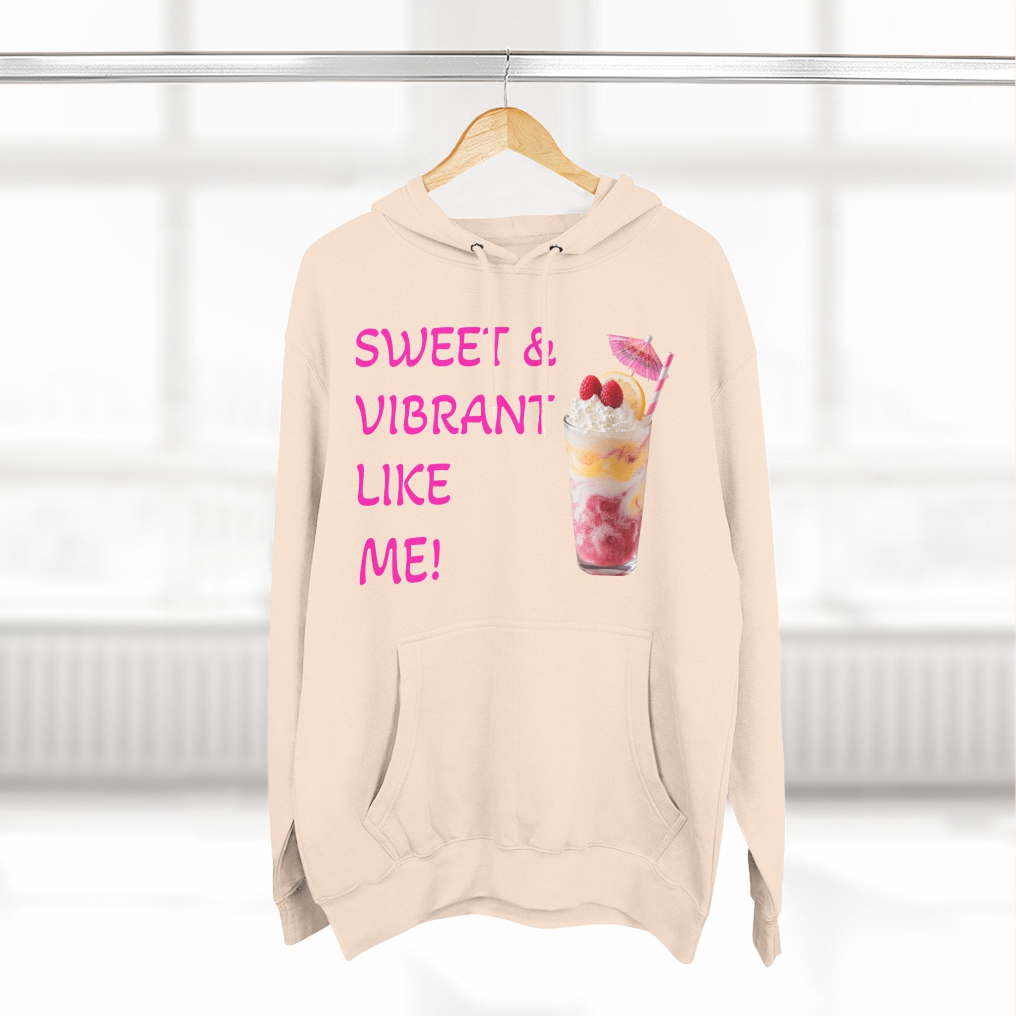 Sweet Vibes Hoodie — "Sweet & Vibrant Like Me" Graphic Pullover