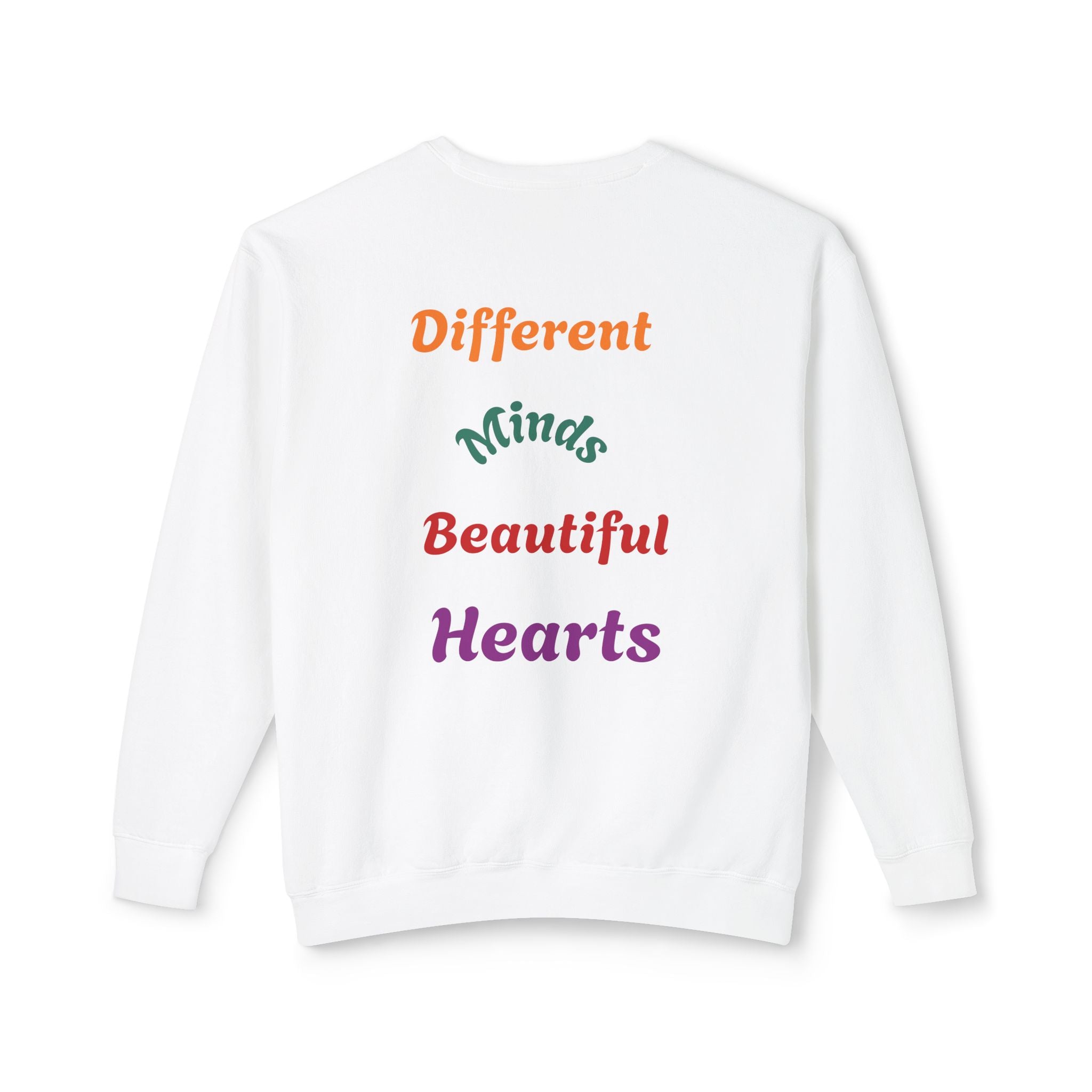 Autism Heart Puzzle Sweatshirt — Different Minds Beautiful Hearts Crewneck