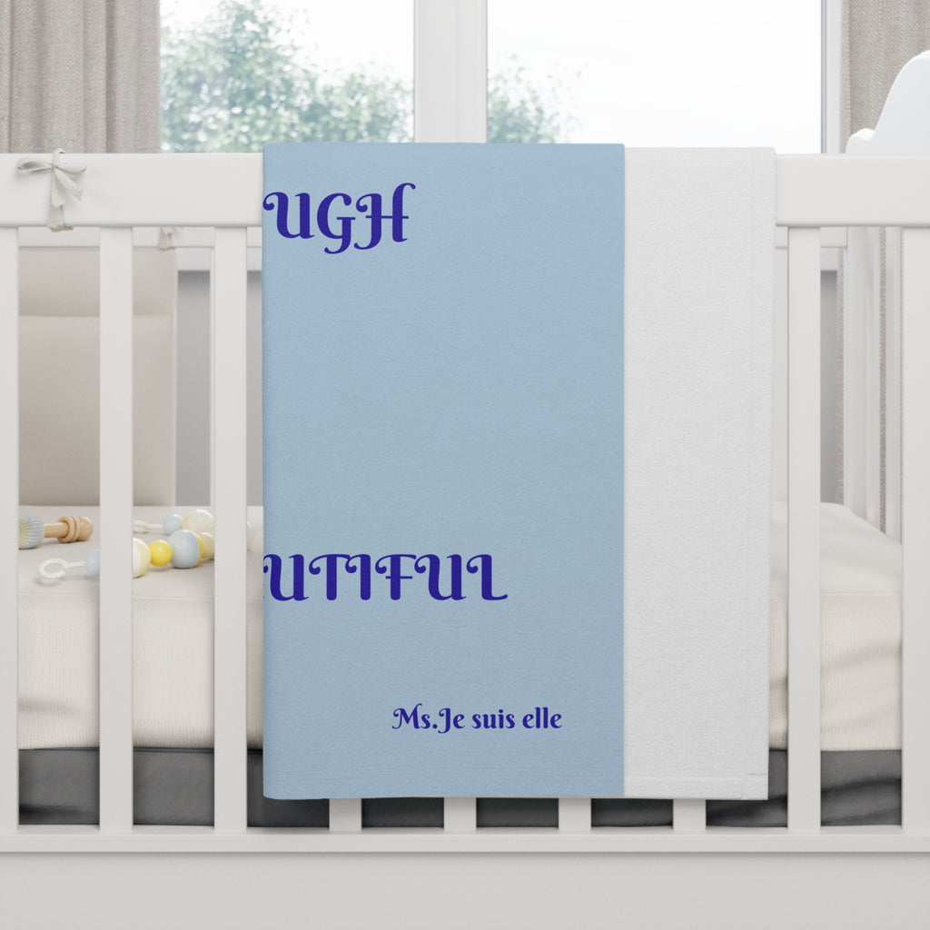 You are Valued You are Enough You are Beautiful Baby Blanket | Seahorse Affirmation