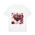 Autism Awareness Youth T-Shirt – 'Autism: The Ability Not The Disability' Purple Heart Design