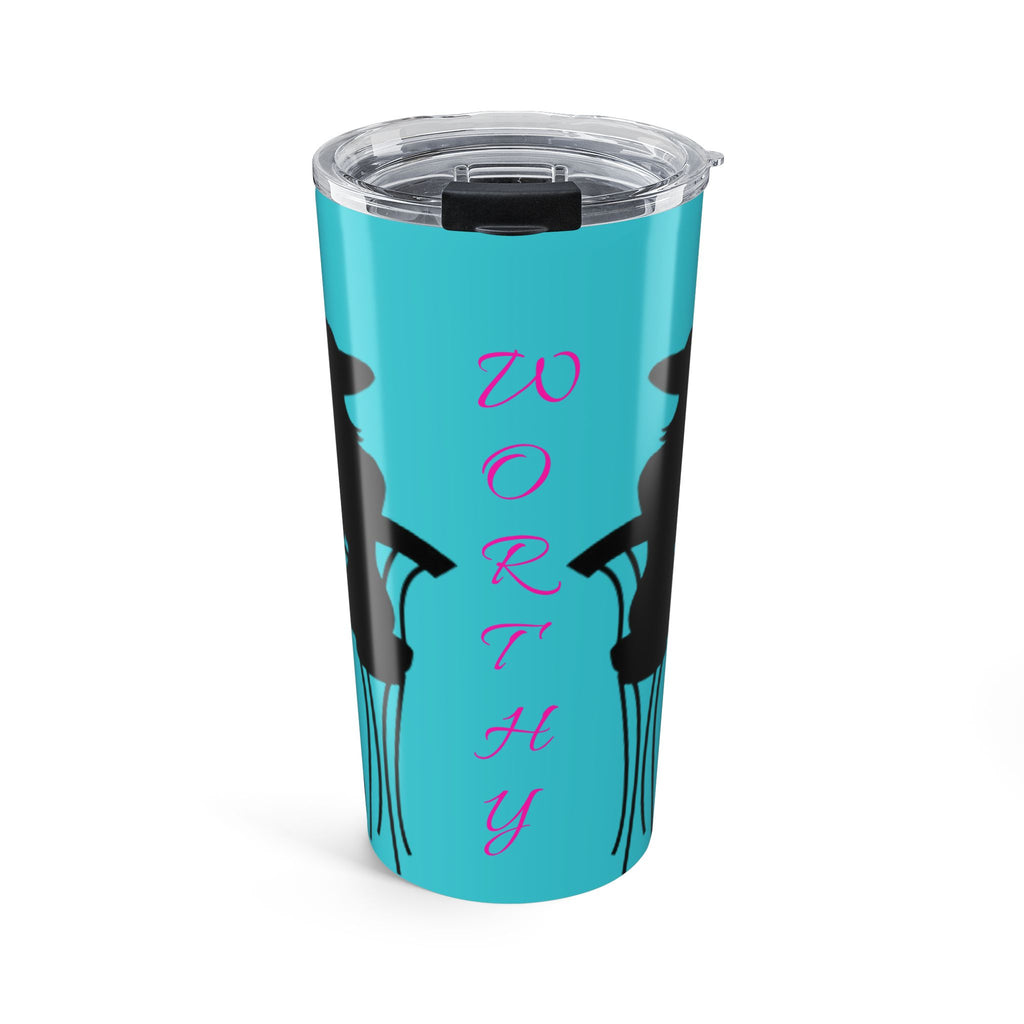 20oz Heart Hands Tumbler — Cute Couples Silhouette Insulated Travel Mug