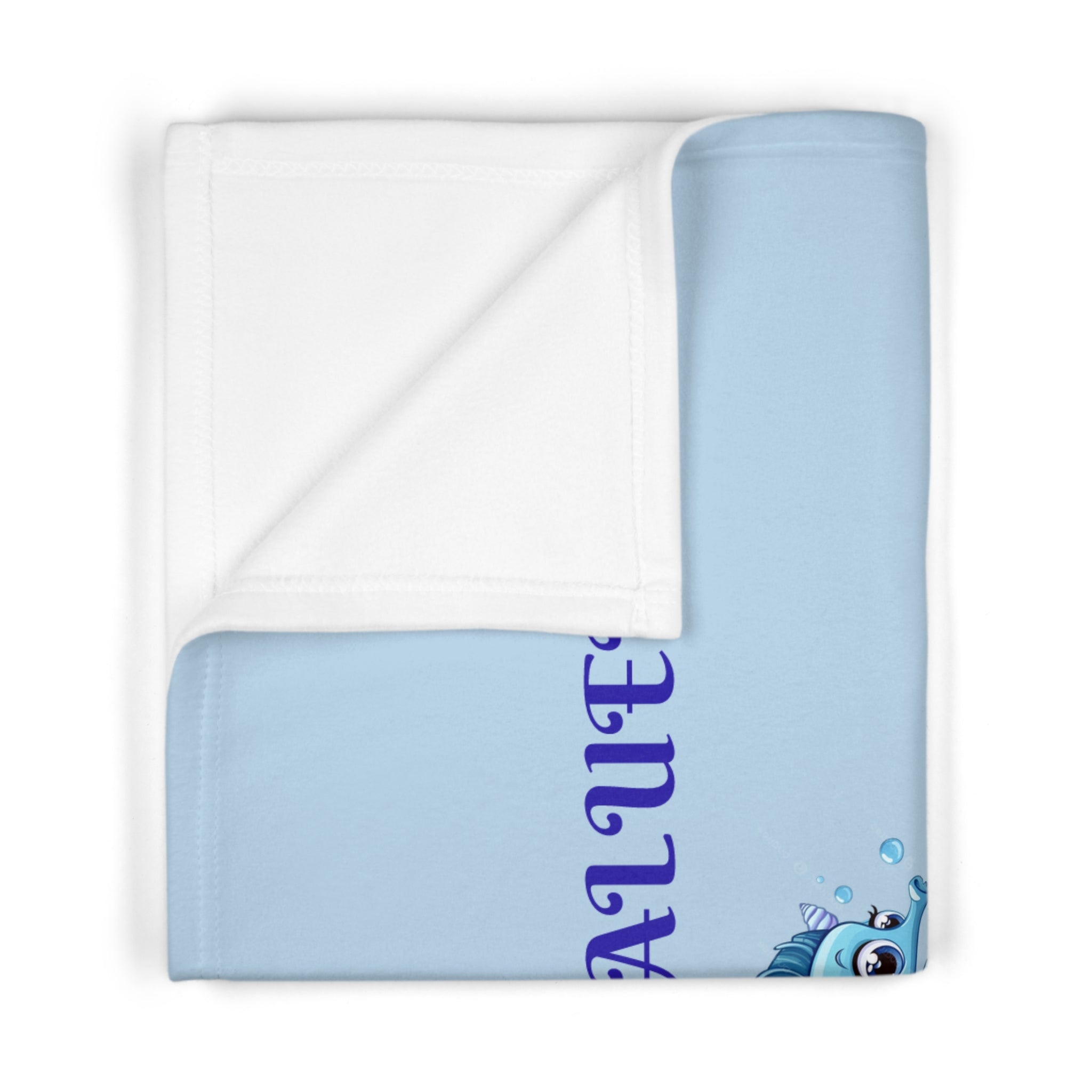 You are Valued You are Enough You are Beautiful Baby Blanket | Seahorse Affirmation
