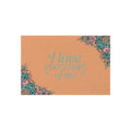 I Love Every Part Of Me Floral Outdoor Rug