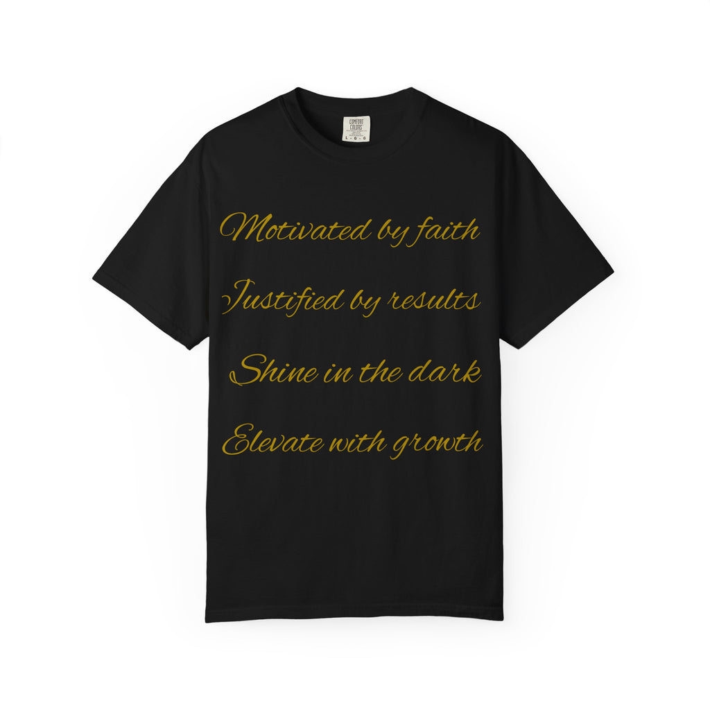 Family Empowerment Script Text T-shirt | Ms. Je suis elle, Elevate with Elegance