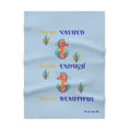 You are Valued You are Enough You are Beautiful Baby Blanket | Seahorse Affirmation